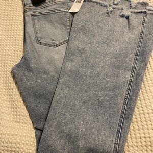 Flying Monkey Distressed Flare Jeans